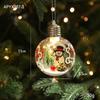 Creative Santa Claus Transparent Christmas Tree Hanging Ornament