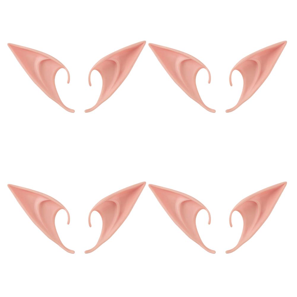 1-20Pairs Cosplay Latex Fairy Angel Elf Ears Halloween Masquerade Party Costumes Halloween Christmas Party Decor Supplies Props