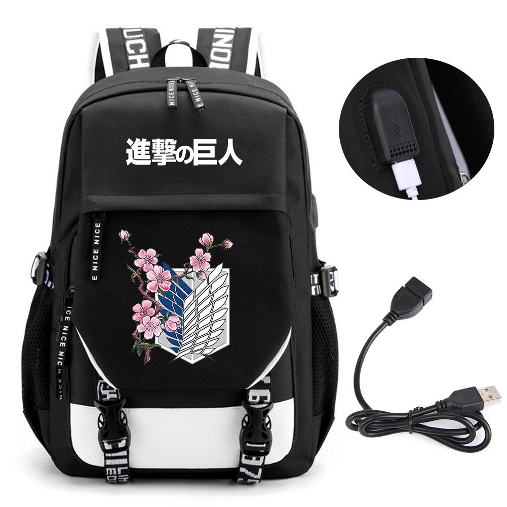Animation Peripheral Student School Bag Large Capacity Computer Bag Outdoor Backpack