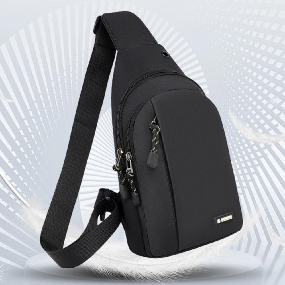 Large Capacity Men Crossbody Bag Waterproof Chest Pack Running Phone Bag  Outdoor Sports