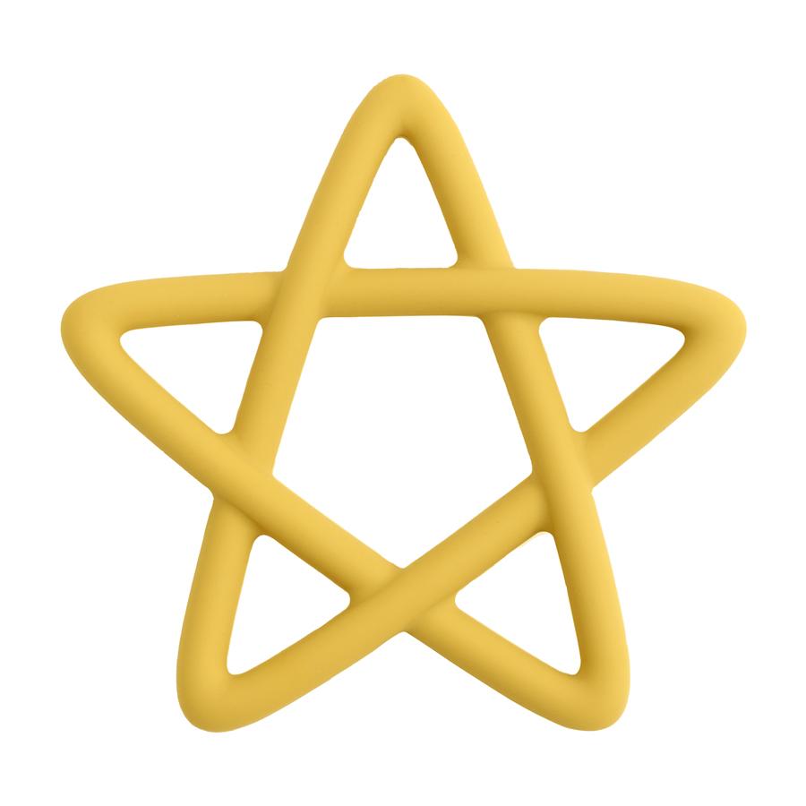 Baby Silicone Teethers Toy Food Grade Newborn Pacifier Molar Chewing Teething Toy Cartoon Star Baby Grip Training Toy