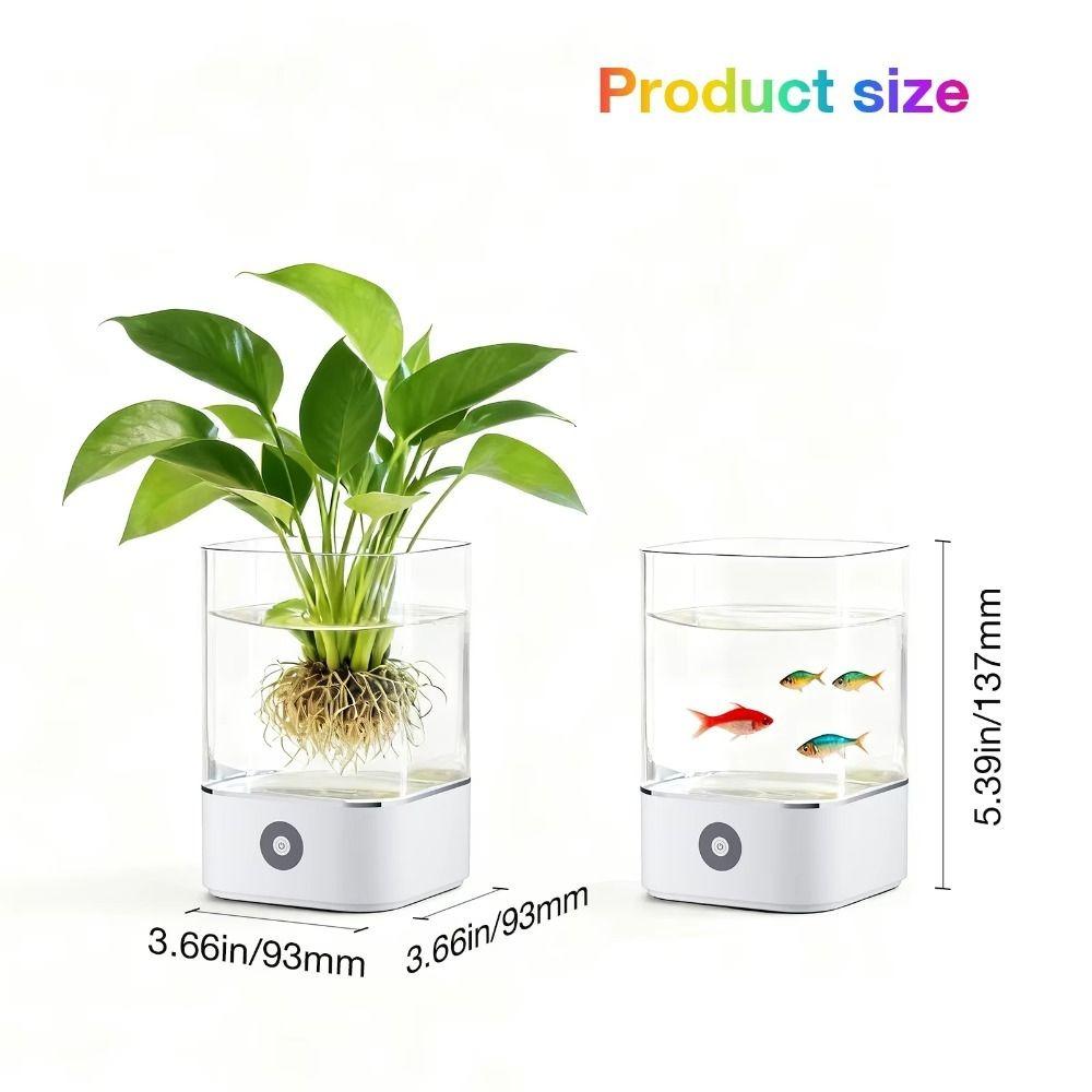 Farbwechselnde USB-betriebene Lampe Dimmbares LED-Umgebungslicht Mini-Aquariumlicht Geburtstagsgeschenk