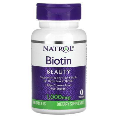 Biotin, 1000mcg, 100 Tablets