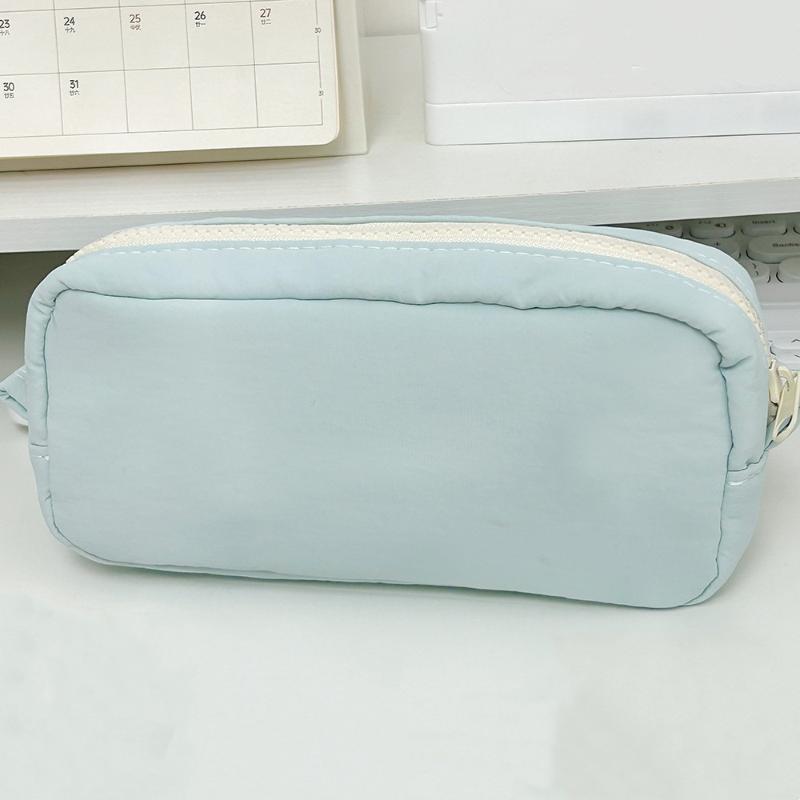 Astuccio Minimalista Grande Capacità Monocolore Borsa Morbida per Cancelleria per Bambini Materiale Scolastico Regalo di Compleanno