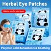 20/40 Pcs Box Hot Selling Disposable Ice Eye Patches Hydrogel Eye Protection Relieve Fatigue Herbal Cold Compress Eye Masks