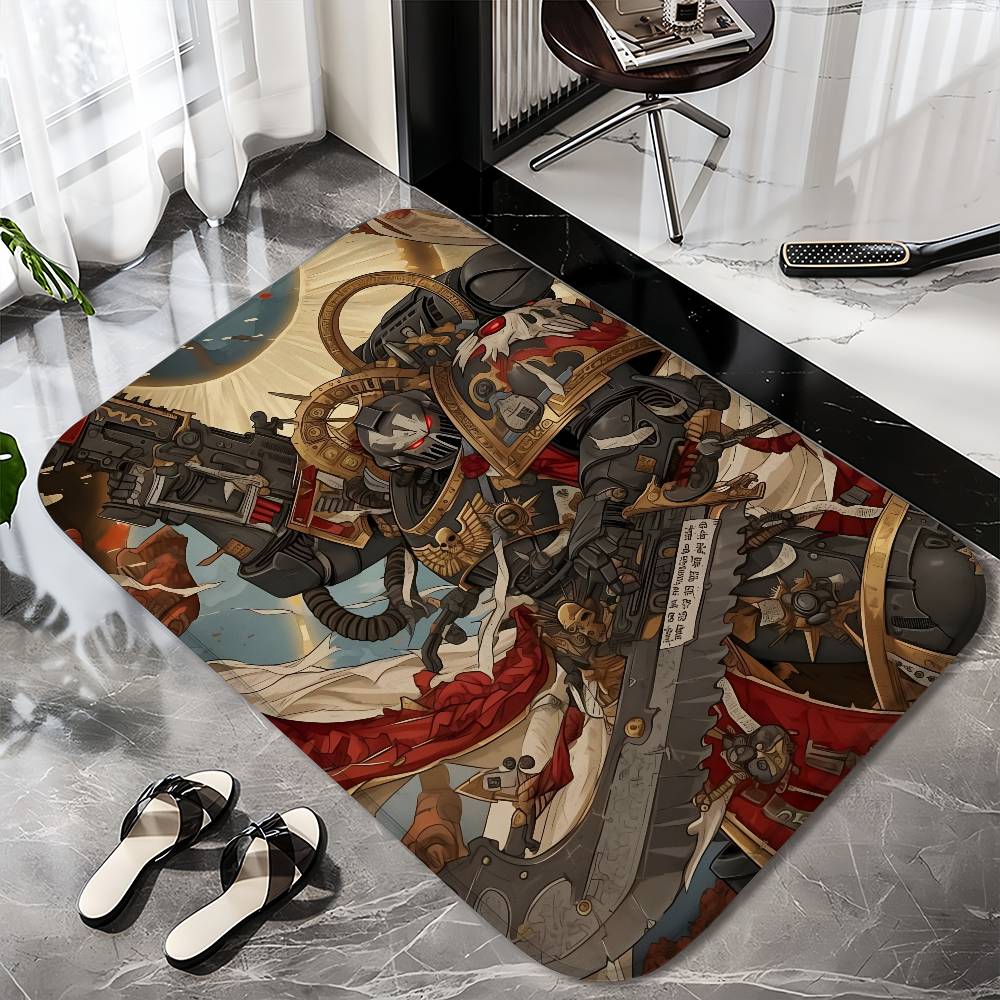 Warhammer 40K Space Marine Floor Mat Printed Large Carpets Room And Bedroom Carpets Bathroom Anti Slip Door Mats Small Carpets