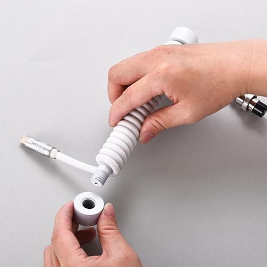 Kabelový navíječ s kovovou tyčí, spirálová dekorativní tyč, multifunkční spirálový USB kabel, závaží, dekorace herní klávesnice, počítačové příslušenství