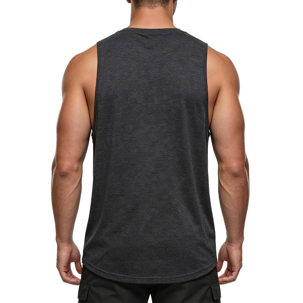 Men's Casual Sleeveless Tank Top Crew Neck Graphic Print Lightweight Summer Muscle Shirt for Outdoor Activities