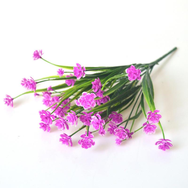 Vibrant Plastic Faux Flowers For Garden And Home Decoration In Various Shades