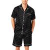 Men's Short Sleeve Button Down Pajama Set with Shorts Soft Lightweight Casual Sleepwear Lounge Set Available In Sizes S To XXXXL
