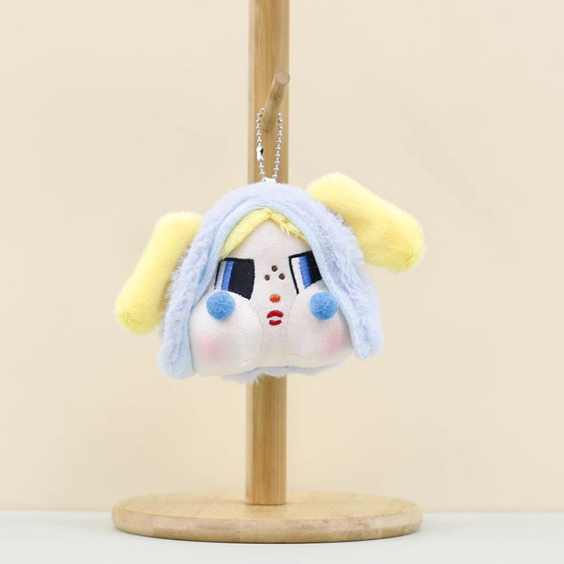 Adorable Cute Plush Keychain Doll With Chubby Cheeks In Multiple Colors 10-15cm