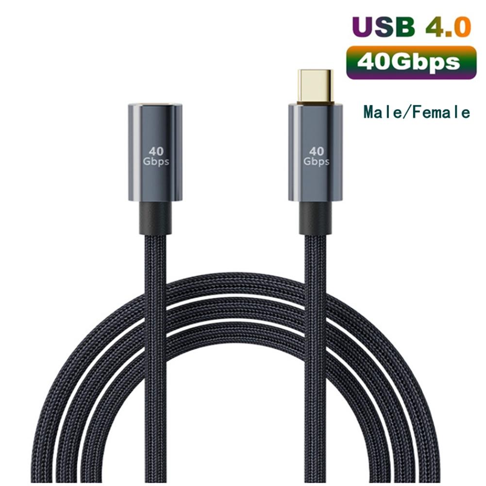 Type-C USB 4.0 40Gbps Data Charging Cable 100W 5A Fast Charge Cable 8K 60HZ Audio Video Transmission For USB C Devices