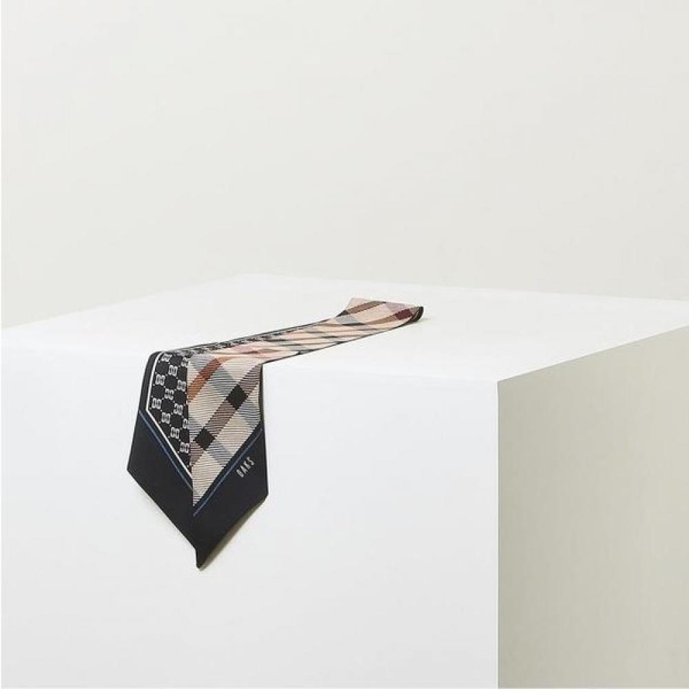 Daks Navy Print Silk Scarf Dcsc2e121n2 Single option