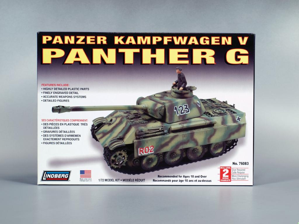 Platz 1/72 German Panther G Tank Plastic Model Kit LN76083