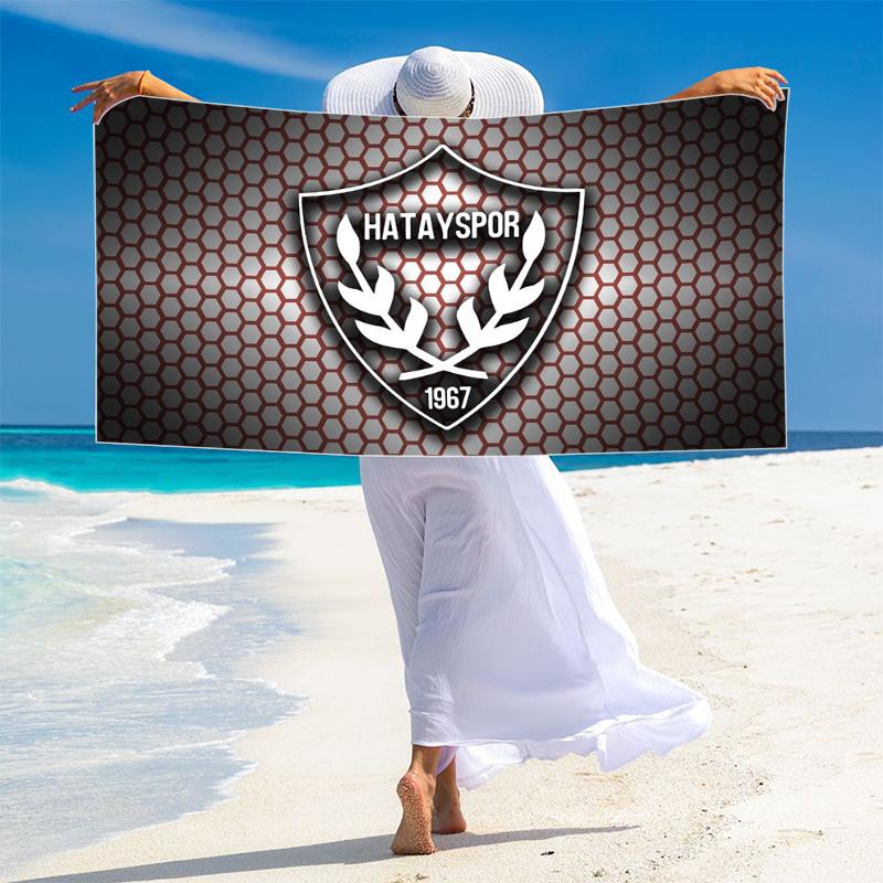 Hatayspor Print Beach Towel, Large Soft Quick Dry Towel for Beach Camping Swimming