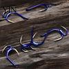 Metal Fishing Hook 10Pcs Classic Double Hooks, High Carbon Steel Hooks with Freshwater Barbs, Sharp Open Shank Anti-Escape for Saltwater Anti-rust