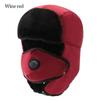 Warm Beanie Russian Caps Plush Earflap Pilot Caps Outdoors Winter Hat  for Men Women