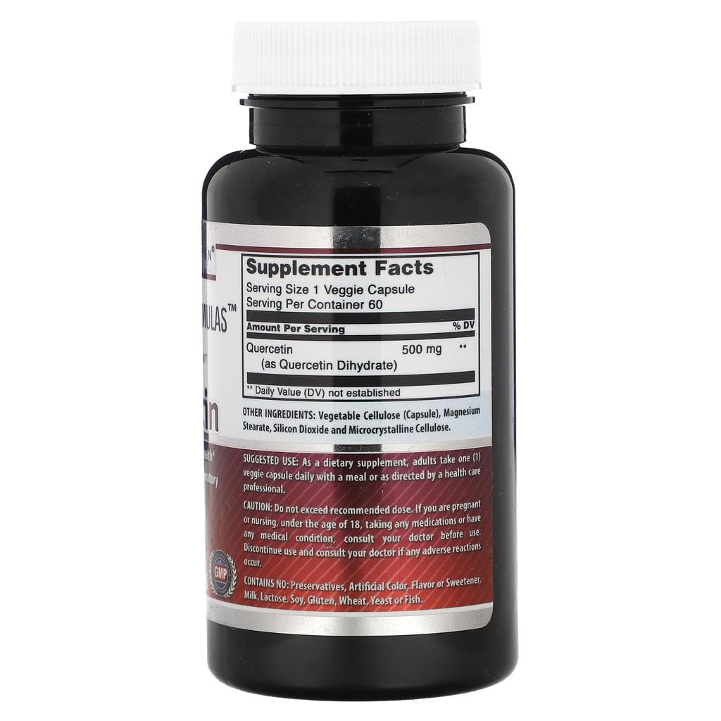 Quercetin, 500Mg, 60 Veggie Caps
