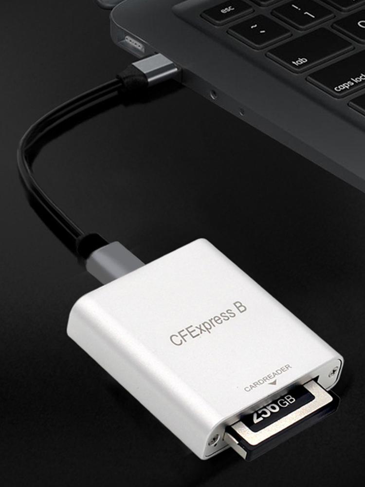 Portable CFE B Memory Card USB 3.1 Gen 2 USB Card Reader 10Gbps Drive-Free for Laptop Computer Phone for MacBook iPad Chromebook