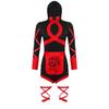 Cosplay Women Ninja Jumpsuit Warrior Halloween Costume Lady Fancy Outfits Dress