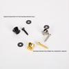 Set di bottoni per tracolla per chitarra in bachelite (2 pezzi) per modelli Yamaha - Cromo, Nero, Oro