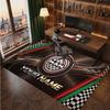 MAN LKW Personalisierter Kristall-Samt-Teppich, Benutzerdefinierter Name Text Weicher Anti-Rutsch-Teppich für Wohnzimmer Schlafzimmer