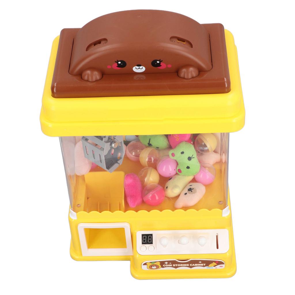 Arcade Claw Game Machine Children Cartoon Bear USB Power Supply Mini Toy Grabber Machine