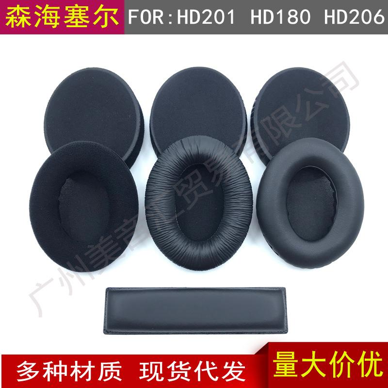 Cuscinetti auricolari in spugna e archetto per cuffie Sennheiser HD201/HD206/HD180