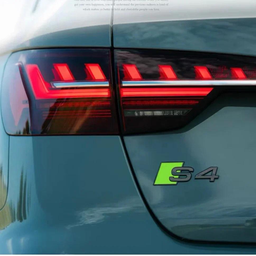New ABS badge modified sticker TTS TTRS green badge A SQ3 SQ7 S3 S4 S5 S6 S7 S8 RS3 RS5 RS7 trunk letter.Exterior parts