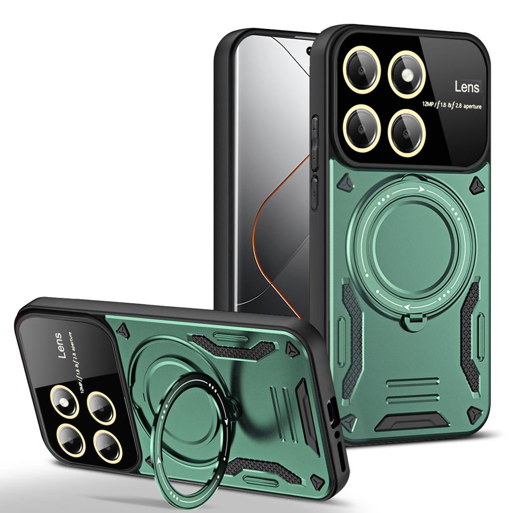 Armor Magsafe Wireless Charging Case For Xiaomi Mi 11T 12T 13T 14T Pro Mi 13 14 15 Pro Mi15 Ultra 5G Magnetic Ring Bracket Cover