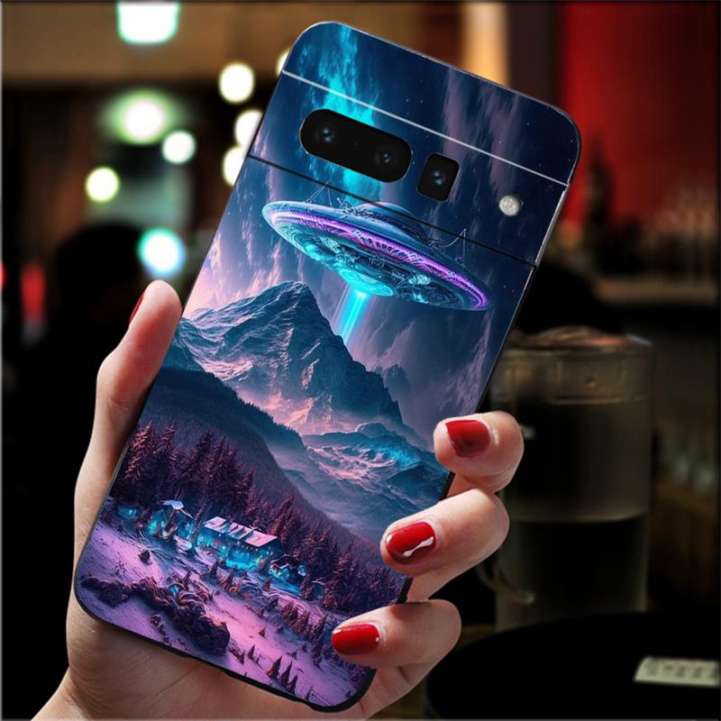 

UFO Ship Phone Case For Google Pixel 10 9 Pro XL 9A 8 7 6 Pro Pixel 8A 7A 6A Pixel 8 7 6 5 Google Pixel 9