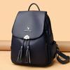 Soft Leather Large Capacity School Bag  Outdoor Travel Backpack for Girls and Women  New