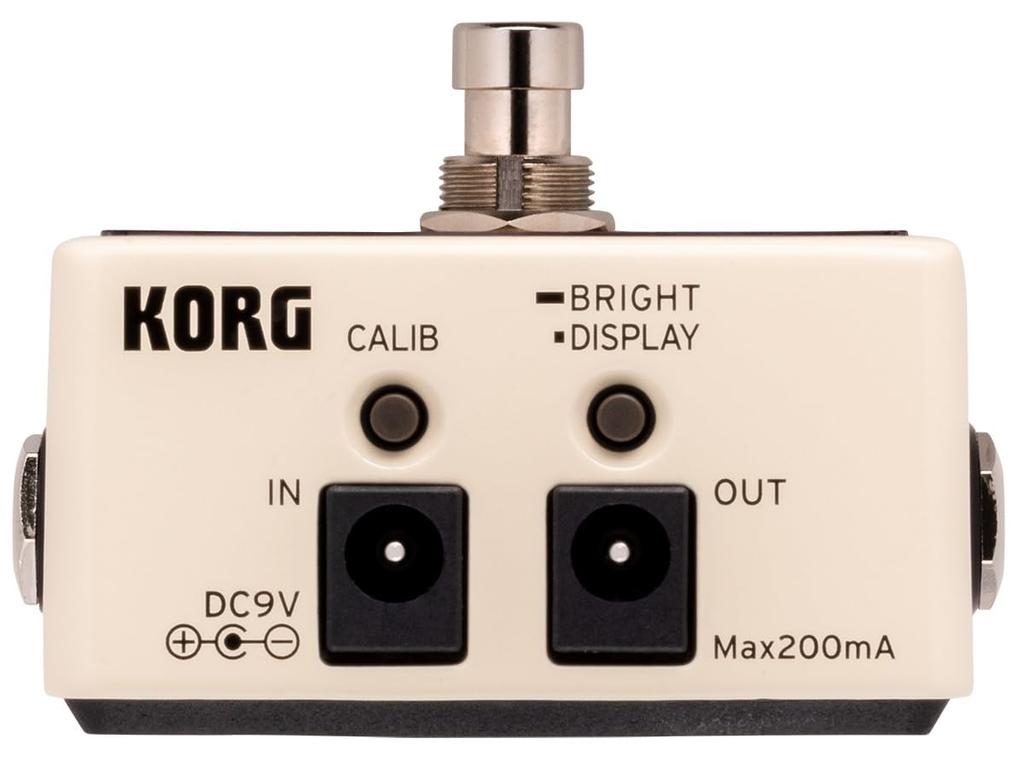 Pedálová ladička KORG Pitchblack kytara/baskytara