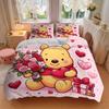 3pcs Set Bear, Flowers, Hearts Print Bedding Quilt Cover, Soft and Comfortable Quilt Cover Suitable for Bedroom and Guest Room19