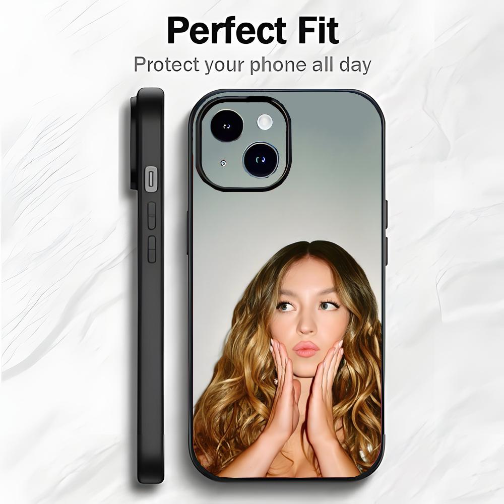 Beautiful American Actress S-Sydney Sweeney Phone Case Phone Case Soft Packaging Lightweight For iPhone17 16 15 14 13ProMax