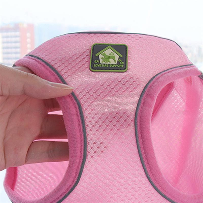 Reflective Lightweight Breathable Dog Harness with Leash - Soft Comfort Pet Vest for Dogs Cat (6 Colors)