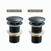 Lavabo Bagno Ottone Scarico Lavandino Pop Up Pulsante Click Clack Tappo Fessurato