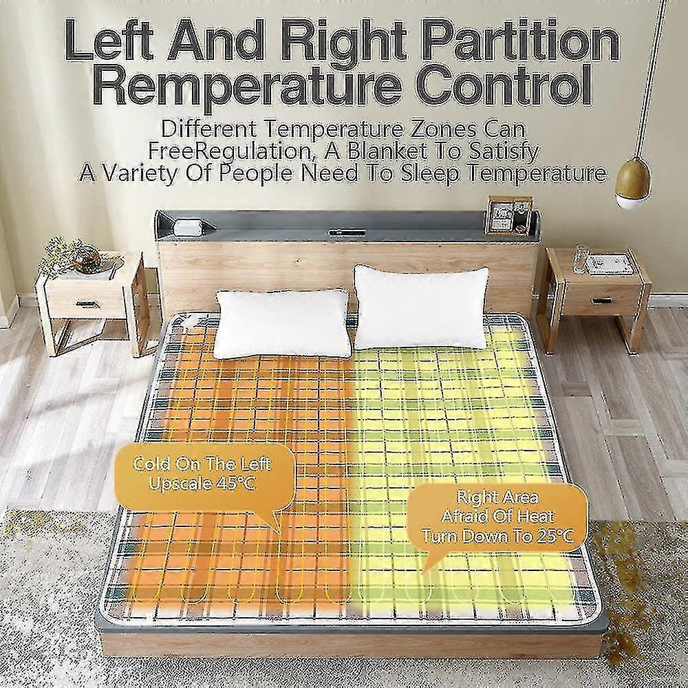 Electric   -  Thicker Heater Single / Double Body Warmer Heated  Mattress Thermostat Electric Heating  Green 120x150cm