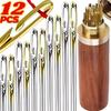 Stainless Steel Blind Sewing Needle Self-Threading Needle Hand Sewing Needle  Clothing Mending
