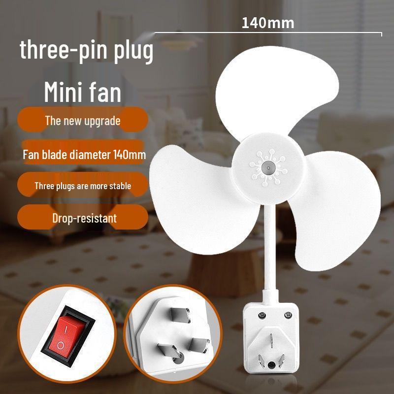 

Wall-Mounted Rotatable Mini Fan with Socket Lamp Holder for Kitchen and Bedroom As Shown