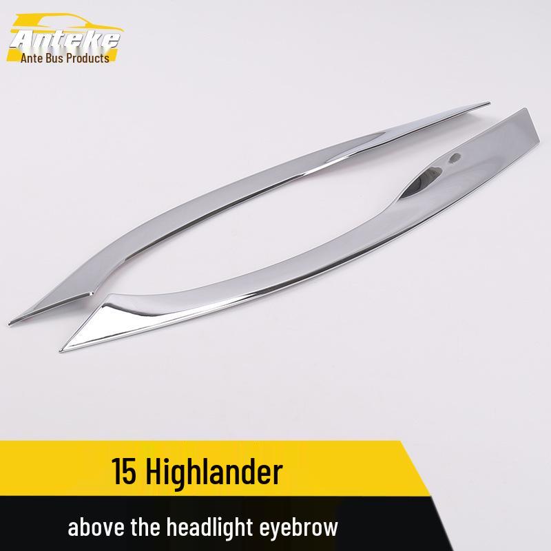 Highlander Headlight & Fog Light Eyebrow Decoration for 15 Models