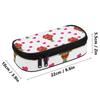 Pen Case Spacious Storage Strong Polyester Fabric Smooth Zipper with Main Compartment Mesh Pocket and Pen Slots for Classroom Use
