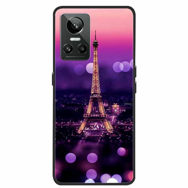 Mobilskal För Realme GT Neo3 Fodral Svart Silikon Mjuk Baksida För Realme GT Neo 3 Mobilskal Fodral RealmeGT G T Neo 3 Coque