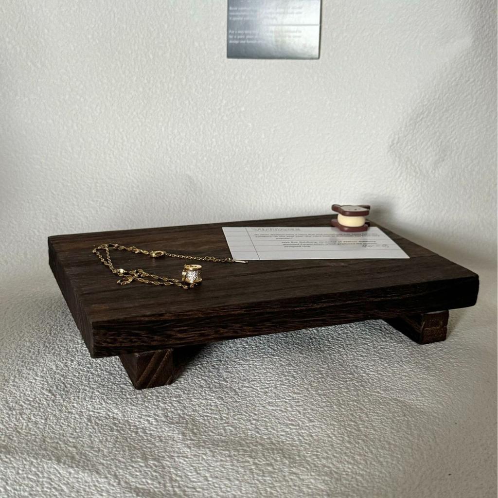 Badezimmer Valet-Schale Holz-Organizer für Kosmetik, Schmuck, Parfüm, Kerze, Schlüssel Holz Dekorative Schale für Küche Eingangsbereich