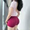 VIONA Sexy Seamless Hip Fitness Sports Three-point Pants High Waist Plus Size Belly Tuck High Elastic Peach Hip Pants Women