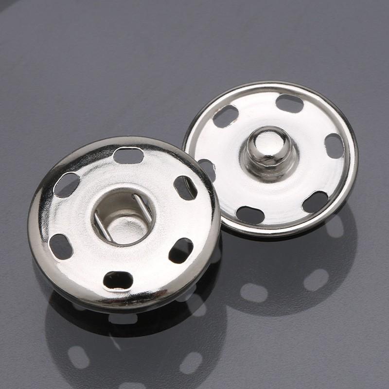 Round Children'S Underwear Hidden Button Invisible Hand Sewn Metal Button Clothes Child And Mother Button Flip Button