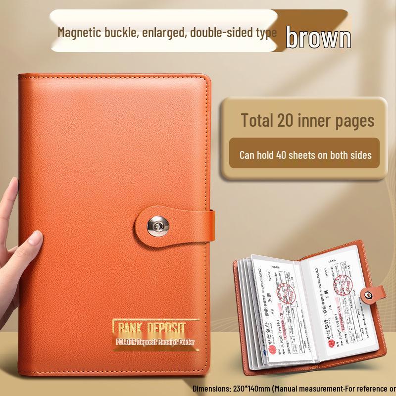 2025 Multifunctional Passbook & Bill Storage Album