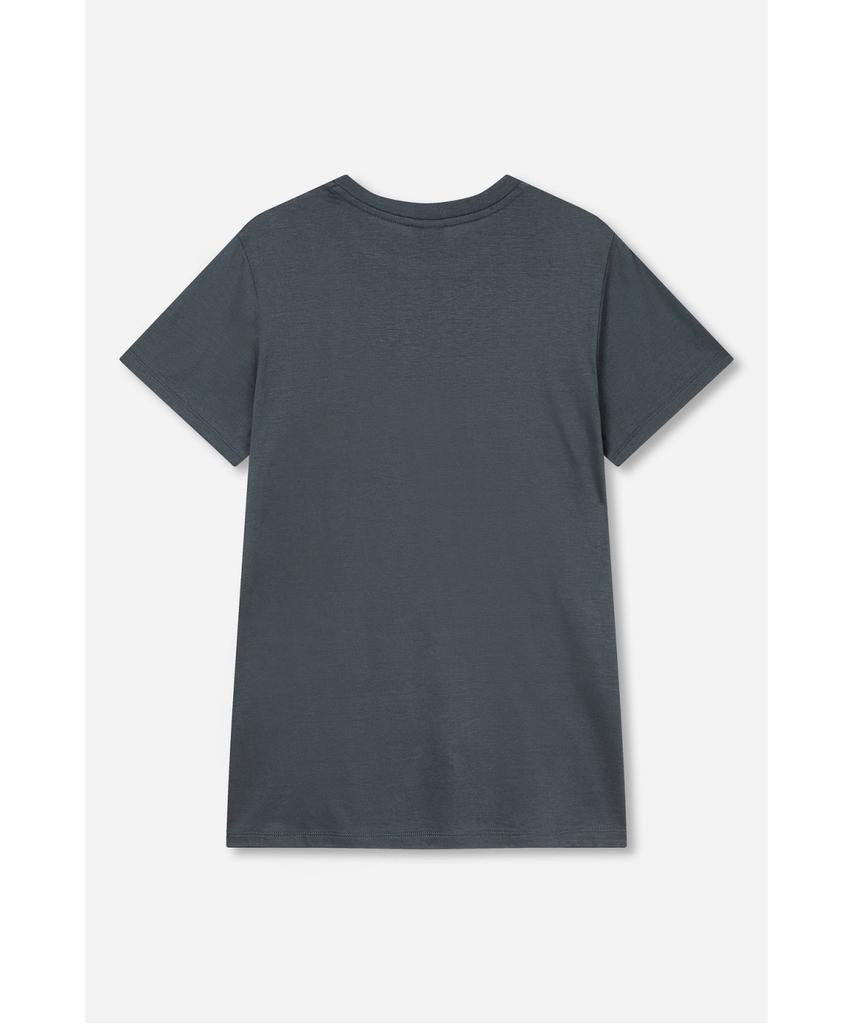 Jaa [Jaah] Women'S Silket Cotton T-Shirt_Dark Blue