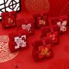 Coral Fleece Red Festive Quick-Dry Towel: Wedding Party Favors, Thick, Highly Absorbent, Home Use.