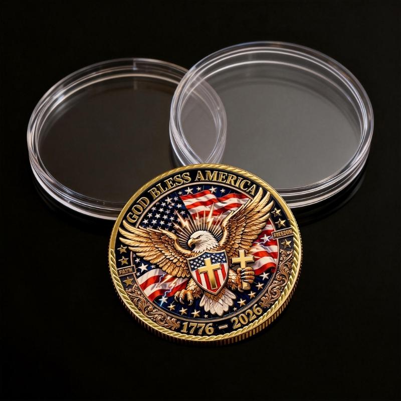 Moneda Conmemorativa del 250 Aniversario de EE. UU. Moneda de Desafío Patriótica de EE. UU. Moneda del 250 de EE. UU., Coleccionable del Cuerpo de Marines